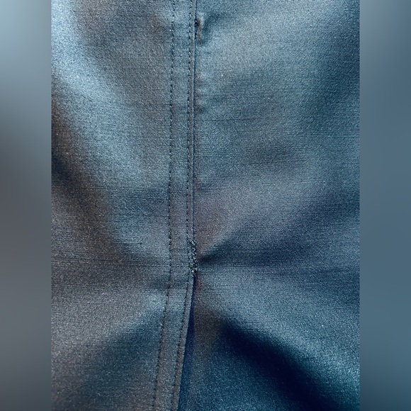 Badgley Mischka Vintage Black Wool/Silk + Silk-Lined Pencil Skirt Size 6 - Picture 3 of 10